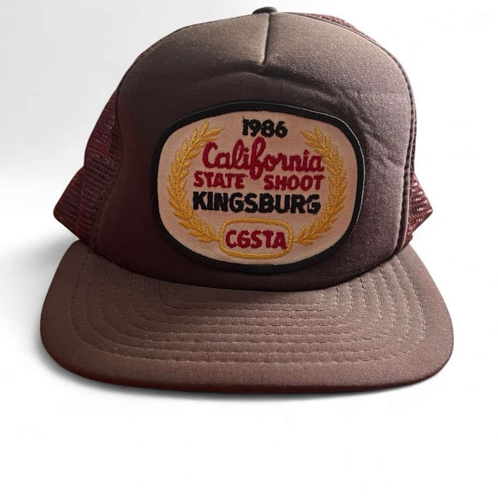 Vintage 1986 CGSTA Brown SnapBack Hunting Shooting True Vintage